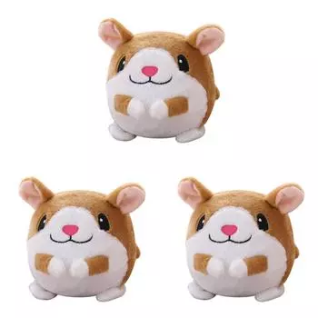 Активный подвижный плюшевый питомец игрушка устойчивый к укусам мяч для собак в помещении игры (Хомяк)