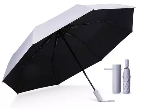 активным Полностью УФ-фильтром, складывающимся как для солнечной, так и для дождливой погоды, автоматическим, большим, 370 г, классическим [под наблюдением дерматолога], затемнением, 100%