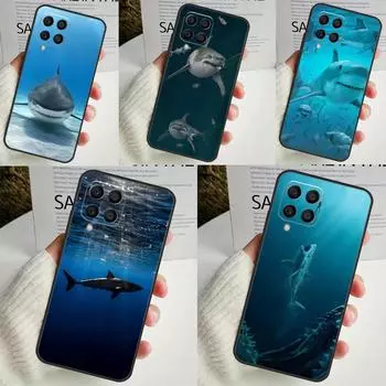 Акула океанская рыба для Samsung Galaxy M13 M33 M53 M12 M32 M52 M14 M34 M54 M20 M51 M21 M30s M31s M15 M55 чехол Samsung M51