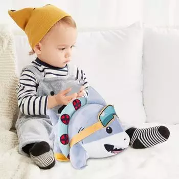 Акула плюшевая игрушка 9.8 мягкая подушка для животных кукла для мальчиков и девочек синий