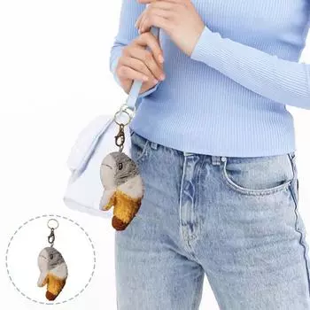 Акула плюшевая кукла 2-в-1 кулон креативный брелок в виде акулы-банана плюшевый подвесной орнамент мягкая мультяшная мягкая кукла-животное жёлтый