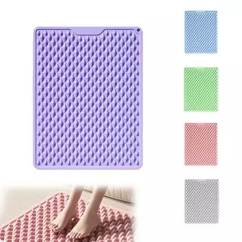 Акупрессура для точек давления на стопу, компрессионный массажер для ног, точечный массажер для ног, домашний массажер для ног, уменьшающий давление на стопу, прочный фиолетовый