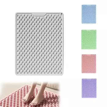 Акупрессура для точек давления на стопу, компрессионный массажер для ног, точечный массажер для ног, домашний массажер для ног, уменьшающий давление на стопу, прочный серый