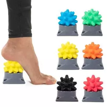 Акупрессура Расслабление мышц Массаж тела Подошвы рук Расслабление мышц Ежик Мяч Здоровье оранжевый