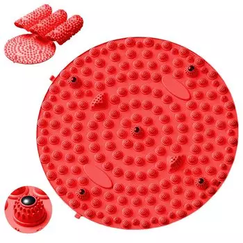 Акупрессура точек давления на стопу Медленный бег трусцой коврик для ног Ubefuu Точка давления на стопу Точка давления на стопу Давление на стопу Домашний красный коврик TPE, доска, красный