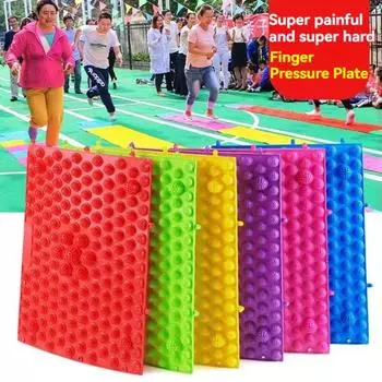 Акупрессурная пластина для пресса пальцев ног, противоскользящий коврик для йоги, рефлексотерапия, массаж стоп, домашний коврик фиолетовый