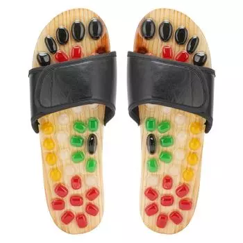 Акупрессурные массажные тапочки для ног Рефлексология Стимуляция акупунктурных точек Обувь для мужчин женщин43?44 39?40