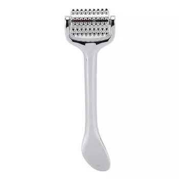 Акупрессурный ролик для лица, металлический, снимает мышечное напряжение, уменьшает отечность, массажный инструмент для лица