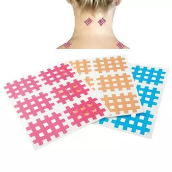 Акупунктурные точки, обезболивающие наклейки, мышечная лента, спиральная крестовая лента, крестовая кинезиологическая лента pink-8 stickers-pc