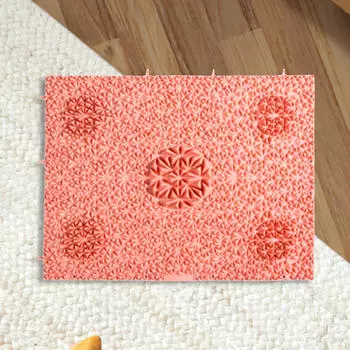 Акупунктурный массажер для ног, рефлексотерапевтический коврик, акупунктурный физический коврик розовый