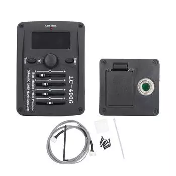 Акустическая гитара 4-полосный эквалайзер, предусилители, пьезозвукосниматель, система хроматического тюнера LC?400Г