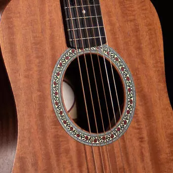 Акустическая гитара Розетка Цветок Дизайн Кольца Деревянная резонаторная вставка Компонент