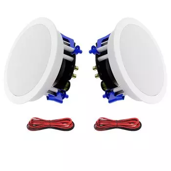 Акустическая система Herdio 300 Вт, белая, встраиваемая в потолок, 2-полосная, круглого типа, 1 шт.