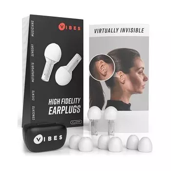 Акустические фильтрующие беруши Vibes - Высококачественные беруши с функцией снижения децибел для музыкальных концертов и фестивалей Защита органов слуха от шума в ушах и аутизма