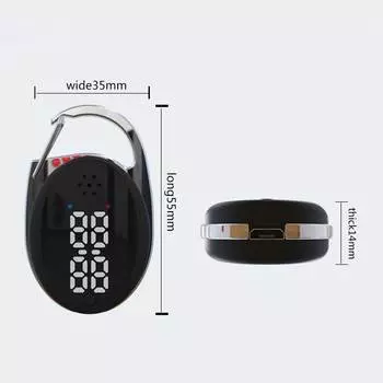 Акустический отпугиватель комаров, три передачи, USB перезаряжаемый крючок, портативный портативный с физикой для использования в помещении и на открытом воздухе чёрный