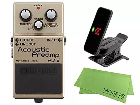 Акустический предусилитель BOSS KORG Pitchclip 2 Marks Original Cross Set - AD-2 + PC-2 +