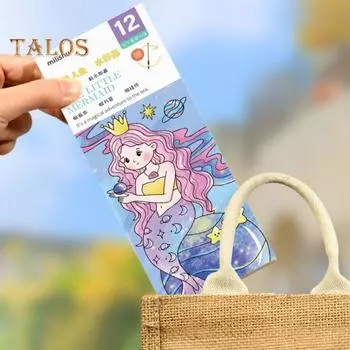 Акварельная книга для рисования Детская акварельная книга с 21 уникальным узором Яркая цветная книга для рисования B