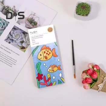 Акварельная книга для рисования Детская акварельная книга с 21 уникальным узором 6 ярких оттенков Яркая цветная книга для рисования D