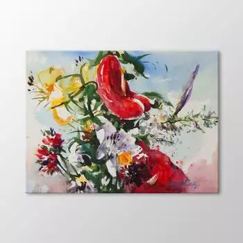 Акварельная Живопись Цветов