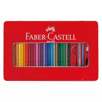 Акварельные цветные карандаши в плоской банке, набор из 48 цветов Faber-Castell TFC-WCP/48C