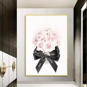 Акварельные цветы. Картины современного искусства на стене. Художественные постеры и принты. Простые цветы. Абстрактные художественные картины. Украшение дома. 21x30 No Frame