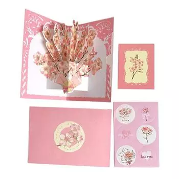 Акварельные цветы, поздравительная открытка, конверт, цветы, открытка, букет, упаковка, открытка на день рождения, благословение, подарки на день Святого Валентина