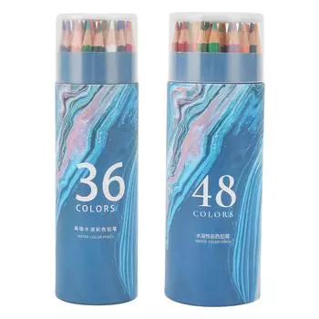 Акварельные карандаши разных цветов, предварительно заточенные, яркие, шестигранные, держатели для ручек, цветные карандаши для раскрашивания 36 Colors