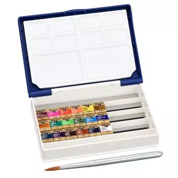 Акварельные краски Holbein Solid Artist Pan Color PN694 18 цветов в наборе 02694 (Палм Плюс)