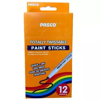 Акварельные мелки PASCO Crayon Краска акварельная живопись с эксклюзивным футляром [12 цветов] 8,5 мм на водной основе