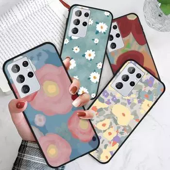 Акварельный Цветочный Узор Чехол Для Девочек Красивый Цветочный Чехол Для Телефона Redmi 10