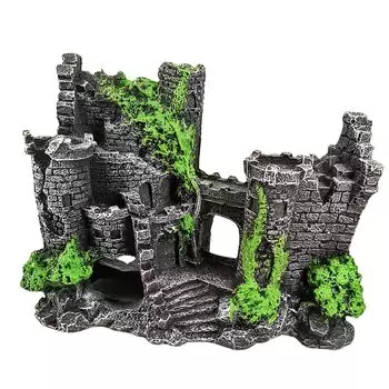 Аквариум Charmoon Fish Tank Object Castle Ruins Реалистичный европейский стиль Hideout Shade Shelter Стильная модель Фигурка Орнамент