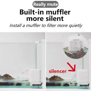 Аквариум Черепаха Низкий уровень воды Мини Фильтр Насос Аквариум Подвесной Водопад Черепаха Фильтр Насос Рыба Черепаха Циркуляция Воды EU