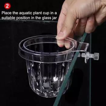 Аквариум гидропоника держатель для растений прозрачные стаканчики для водных растений держатель для аквариумных растений верхние подвесы аквариумные аксессуары для аквариума