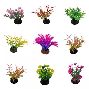 Аквариум, ландшафтный дизайн, моделирование водных растений, песок, аквариум из ПВХ, искусственные украшения 17