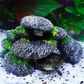 Аквариум Пещера Терраса Укрытие Дом Рептилия Резервуар Смолы Декор Rockery