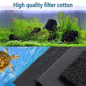 Аквариум Полезная губка для аквариума Черный Биохимический фильтр Фильтрующая губка Пена Аксессуар для ювелирных изделий для пруда чёрный