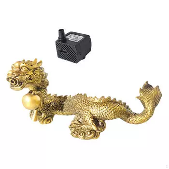 Аквариум украшения аквариум ландшафтный орнамент декоративная скульптура дракона золотой