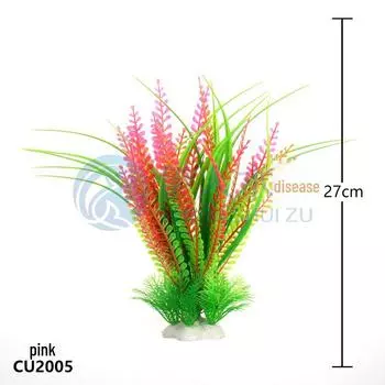 Аквариум Yiren Ландшафтный дизайн Моделирование водных растений розовый