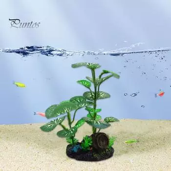 Аквариум Зеленые растения Имитация водных растений Аквариум Ландшафтный орнамент Реалистичный аквариум Пластиковые водоросли для DIY Декор аквариума D