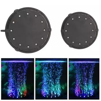 Аквариумная лампа светодиодная дайвинг-лампа 10,5 см/12,5 см кислородный пузырьковый светильник с вилкой ЕС, цветное освещение, украшение для ландшафтного дизайна аквариума