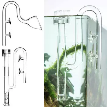 Аквариумная присоска для лилий, разъем 13/17 мм, регулируемый фильтр для трубок резервуара для воды для растений 17mm