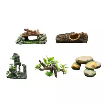 Аквариумная смола, горный камень, пещера, укрытие, украшения, рыба для аквариума, детали, ландшафтные аксессуары X3UC