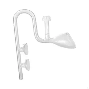 Аквариумная стеклянная трубка для лилий Фильтр для аквариума Удаление масла Легко очищаемая установка трубок 10mm