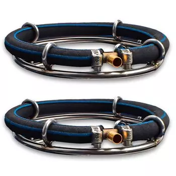 Аквариумные аэрационные кольца и воздушные камни для водных и мелкопузырьковых, маленький круглый набор из 2 штук, мелака, кислород, растения, золотая рыбка, генерация,