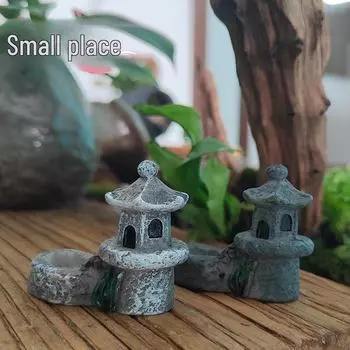 Аквариумные мох и суккулентные украшения для миниатюрных пейзажей своими руками pool tower темно-серого