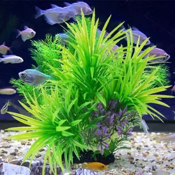 Аквариумные Растения Украшение Пластиковые Искусственные Цветы Морские Водоросли Имитация Водных Растений Украшения Для Аквариума фиолетовый
