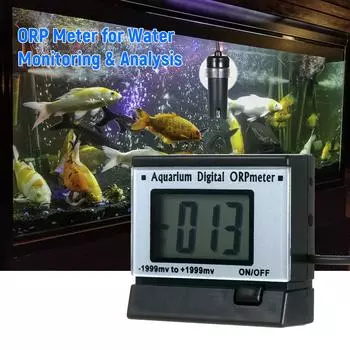 Аквариумный цифровой ОВП окислительно-восстановительный потенциал монитор Мини онлайн ОВП измеритель ОВП датчик воды чёрный