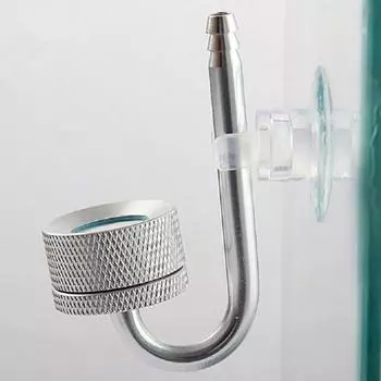 Аквариумный диффузор CO2, пузырьковый распылитель, реактор, электромагнитный регулятор 5.5*4cm серебряный