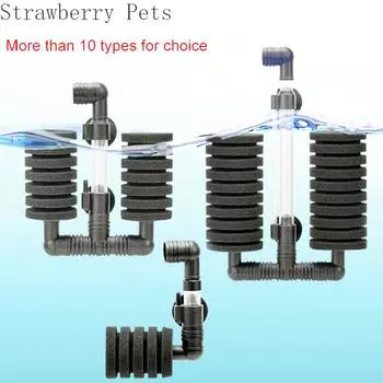 Аквариумный фильтр для аквариума, воздушный насос, скиммер, биохимический губчатый фильтр, аквариумный биофильтр Filtro Aquario, практичный L фиолетовый