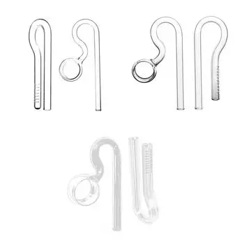 Аквариумный фильтр Lily Pipe Inflow Outflow для очистки поверхности воды 10/13/17 мм, прозрачный, легкоочищаемый, стеклянный фильтр Lily Pipe Inflow